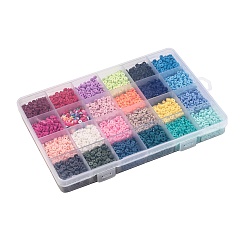 24 цвет бусин из полимерной глины ручной работы&nbsp;CLAY-X0011-03A