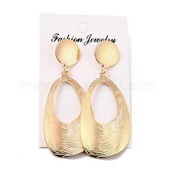 Большие серьги-гвоздики с каплевидным железом для девушек и женщин&nbsp;EJEW-I258-02KCG