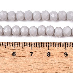 Opake einfarbige Nachahmung Jade Glasperlen Stränge&nbsp;LS-EGLA-A044-P6mm-D19