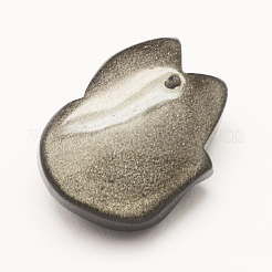 Натуральные золотистые обсидианные подвески&nbsp;G-G660-12