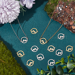 12 шт. 2-х цветные соединительные элементы из нержавеющей стали 201&nbsp;STAS-UN0028-30