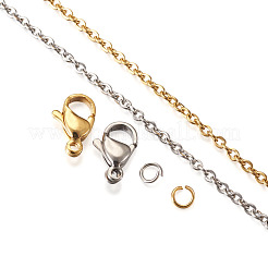 Наборы для самостоятельного изготовления цепочек и браслетов из нержавеющей стали DIY-YS0001-24