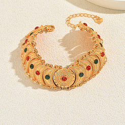 Bracelets ethniques vintage en alliage pavé de zirconiums cubiques&nbsp;JM4536