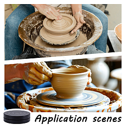 Плоский круглый мини пластиковый вращающийся поворотный круг для лепки гончарный круг&nbsp;CELT-WH0007-002B