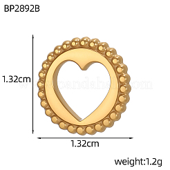 Pendentifs en acier inoxydable 304&nbsp;STAS-OY012-61G