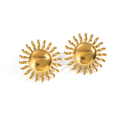 Серьги-гвоздики из нержавеющей стали в форме подсолнуха JL9627