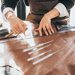 6 набор из 2-х видов нержавеющей стали для прокалывания кожи TOOL-UN0001-33