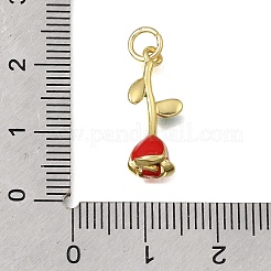 Messing Emaille-Anhänger&nbsp;KK-K427-12A-G