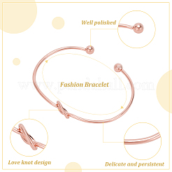 15шт 3 цвета сплава полые сердца открытые браслеты манжеты набор для женщин BJEW-AN0001-57