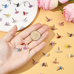 100 шт. железные канцелярские кнопки&nbsp;AJEW-SP0003-98B