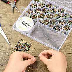 Прямоугольные пластиковые контейнеры для шариков большой емкости AJEW-YWC0001-05