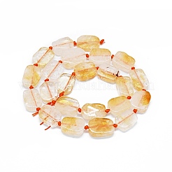 Природный цитрин бисер нитей G-F725-13