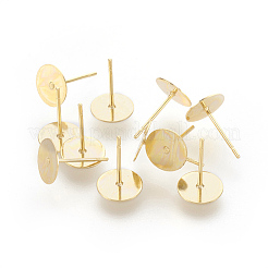 202 фурнитуры для сережек-гвоздиков из нержавеющей стали&nbsp;STAS-F186-01G-8mm