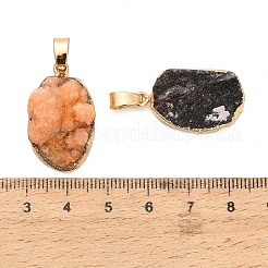 Natur druzy Achatanhänger&nbsp;GG-K002-18
