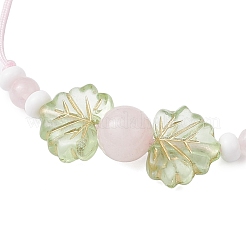 Bracelets tressés en pierres précieuses naturelles pour hommes et femmes&nbsp;BJEW-MZ00208-01