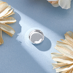 1 шт. 990 подноса для украшений из стерлингового серебра&nbsp;AJEW-BBC0002-43A