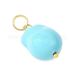 Подвески из гальванизированного стекла с имитацией жемчуга&nbsp;PALLOY-JF04579-04