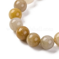 Natürliche topaz jade perlen stretch armbänder&nbsp;BJEW-I319-01N