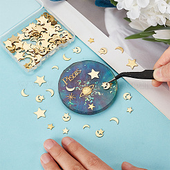 150шт 5 латунных кабошона KK-OC0001-40