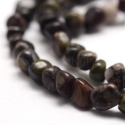 Натуральные нити из яшмы в цвету сливы G-F465-41