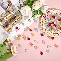 160 шт. подвески из матового прозрачного стекла&nbsp;PALLOY-ME00024