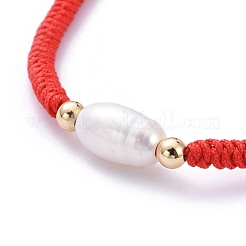 Verstellbare Nylonfäden geflochtene Perlenarmbänder&nbsp;BJEW-JB05259-02