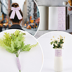 5 ярд полиэстеровых цветочных кружевных лент с пайетками OCOR-GF0005-24B