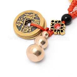 Llaveros en efectivo de cobre de hierro&nbsp;KEYC-WH0020-01