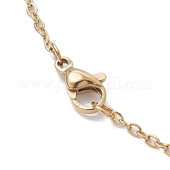 Стеклянные бусины и полимерная глина и ожерелья с подвесками в стиле лэмпворк от сглаза NJEW-MZ00101-05