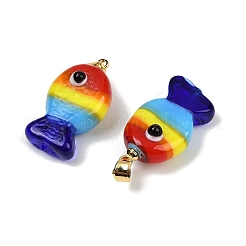 Pendentifs vernissées manuelles&nbsp;X1-LAMP-A007-01G-05