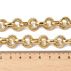 Текстурированные цепочки из двух звеньев из нержавеющей стали 304&nbsp;NJEW-S453-02G-C