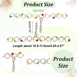 Акриловые цепочки для вязания рядов HJEW-NB00101