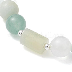 Женские браслеты из натуральных бусин кварца&nbsp;BJEW-TA00704-01