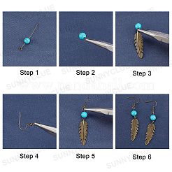 Наборы для самостоятельного изготовления сережек-подвесок DIY-SC0017-87