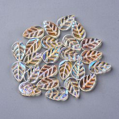 Прозрачные стеклянные подвески GLAA-S054-002C-01