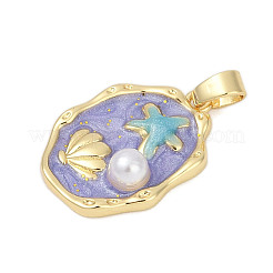 Латунь эмаль подвески KK-U068-02A-01G