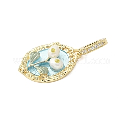 Латунь эмаль подвески&nbsp;LS-KK-F886-03G-08