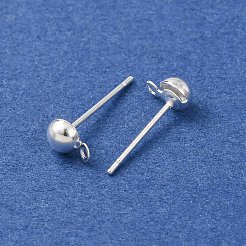 Fornituras de aretes de latón&nbsp;KK-G604-01S-01