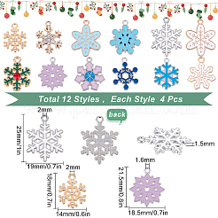 Подвески из сплава 48шт 12 стиля&nbsp;DIY-SC0018-90