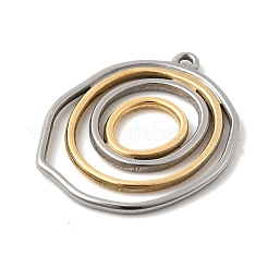 Placcatura ionica (ip) ciondoli in acciaio inossidabile 304&nbsp;STAS-M312-02GP