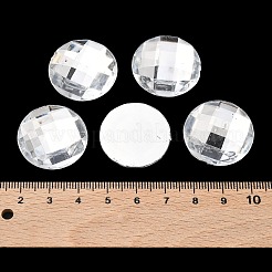 Акриловый кабошоны со стразами&nbsp;GACR-R002-25mm-08