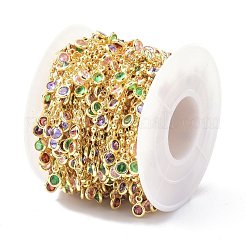 Цепочка из латуни и фианита CHC-D029-29G