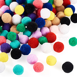120 шт. 12-цветный полиэстеровый высокоэластичный помпон-шар&nbsp;DIY-TA0013-41