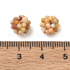 Perle intrecciate di agata pazza naturale&nbsp;GG-CBA2E9C-F12-01
