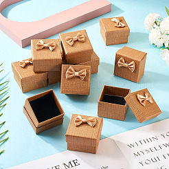 Квадратные картонные бумажные подарочные коробки для хранения колец&nbsp;CON-TAC0001-17E