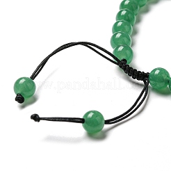 Браслет из натуральных смешанных камней с колоннами и звеньями BJEW-G687-01A