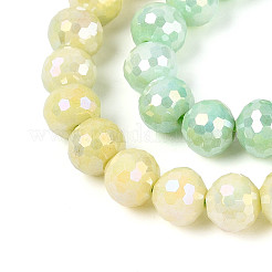 Антикоррозийные гальванические стеклянные бусины&nbsp;GLAA-N056-8mm-06