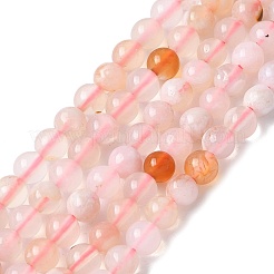 Натуральные вишневые агатовые бусины&nbsp;X-G-B130-4mm-02