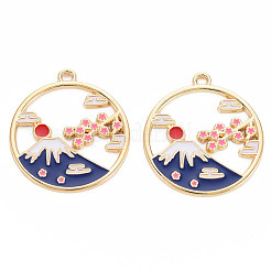 Подвески из эмали и сплава&nbsp;LS-ENAM-S126-112-NR