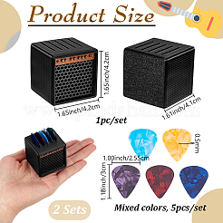 Dreieckige Gitarrenplektren aus Kunststoff&nbsp;AJEW-WH0596-905